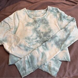 Lululemon Blue Tie Dye Long Sleeve